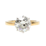 Edwardian Diamond Solitaire Ring-Charlotte Sayers Antique Jewellery