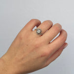 Edwardian Diamond Swirl Ring-Charlotte Sayers Antique Jewellery