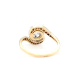 Edwardian Diamond Swirl Ring-Charlotte Sayers Antique Jewellery