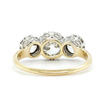 Edwardian Diamond Three Stone Ring-Charlotte Sayers Antique Jewellery