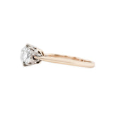 Edwardian Diamond Three Stone Ring-Charlotte Sayers Antique Jewellery