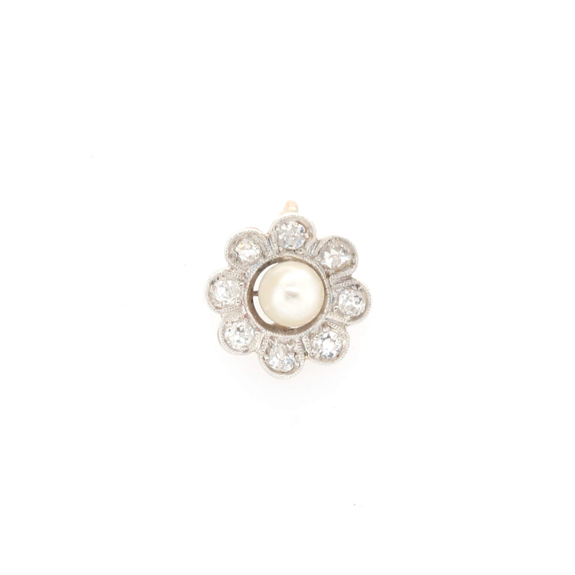 Edwardian Diamond and Pearl Pendant-Charlotte Sayers Antique Jewellery