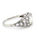 Edwardian Diamond and Platinum Ring-Charlotte Sayers Antique Jewellery