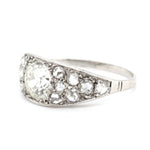 Edwardian Diamond and Platinum Ring-Charlotte Sayers Antique Jewellery