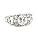 Edwardian Diamond and Platinum Ring-Charlotte Sayers Antique Jewellery