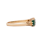 Edwardian Emerald & Diamond Ring-Charlotte Sayers Antique Jewellery