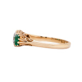 Edwardian Emerald & Diamond Ring-Charlotte Sayers Antique Jewellery