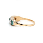 Edwardian Emerald Diamond Ring-Charlotte Sayers Antique Jewellery