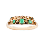 Edwardian Emerald & Diamond Ring-Charlotte Sayers Antique Jewellery
