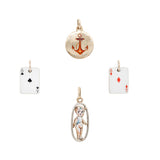 Edwardian Enamelled Charms-Charlotte Sayers Antique Jewellery