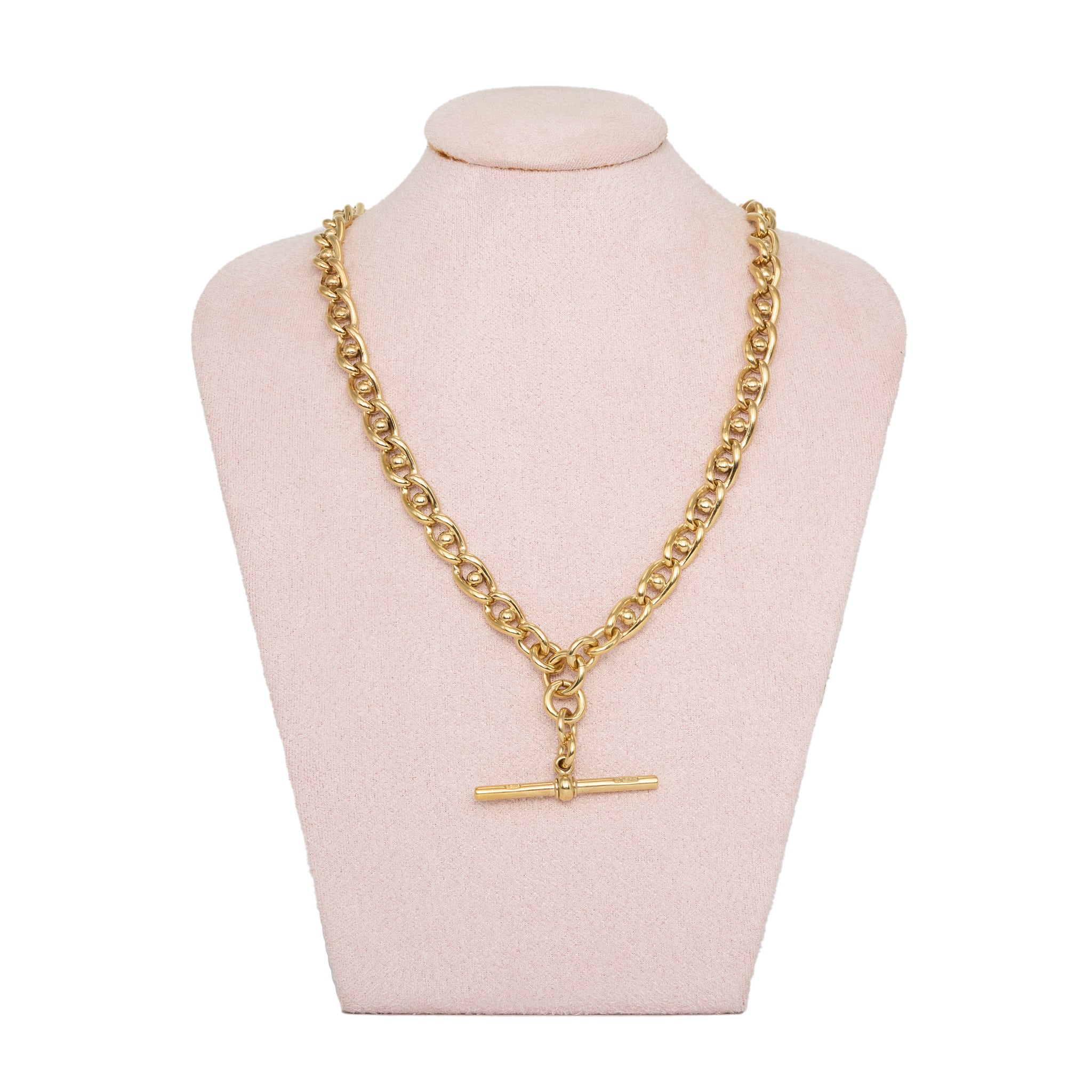 Edwardian Gold Albert Chain-Charlotte Sayers Antique Jewellery