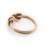 Edwardian Gold Knot Ring-Charlotte Sayers Antique Jewellery