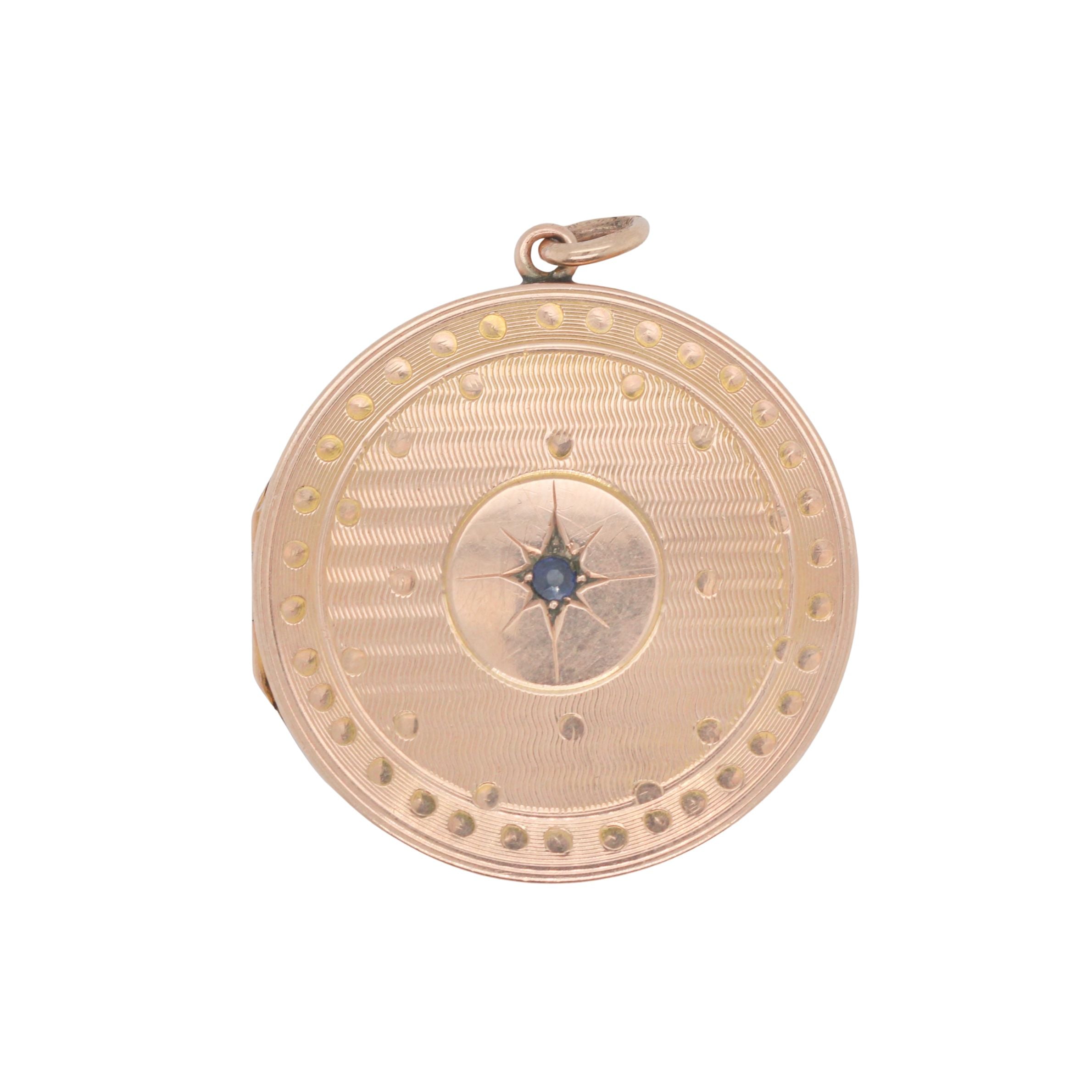 Edwardian Gold Locket-Charlotte Sayers Antique Jewellery