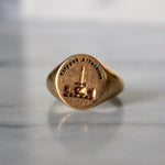 Edwardian Gold Signet Ring-Charlotte Sayers Antique Jewellery