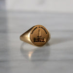 Edwardian Gold Signet Ring-Charlotte Sayers Antique Jewellery