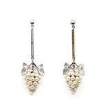 Edwardian Grape Earrings-Charlotte Sayers Antique Jewellery