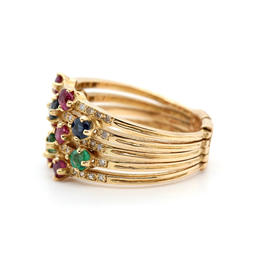 Edwardian Harem Ring-Charlotte Sayers Antique Jewellery