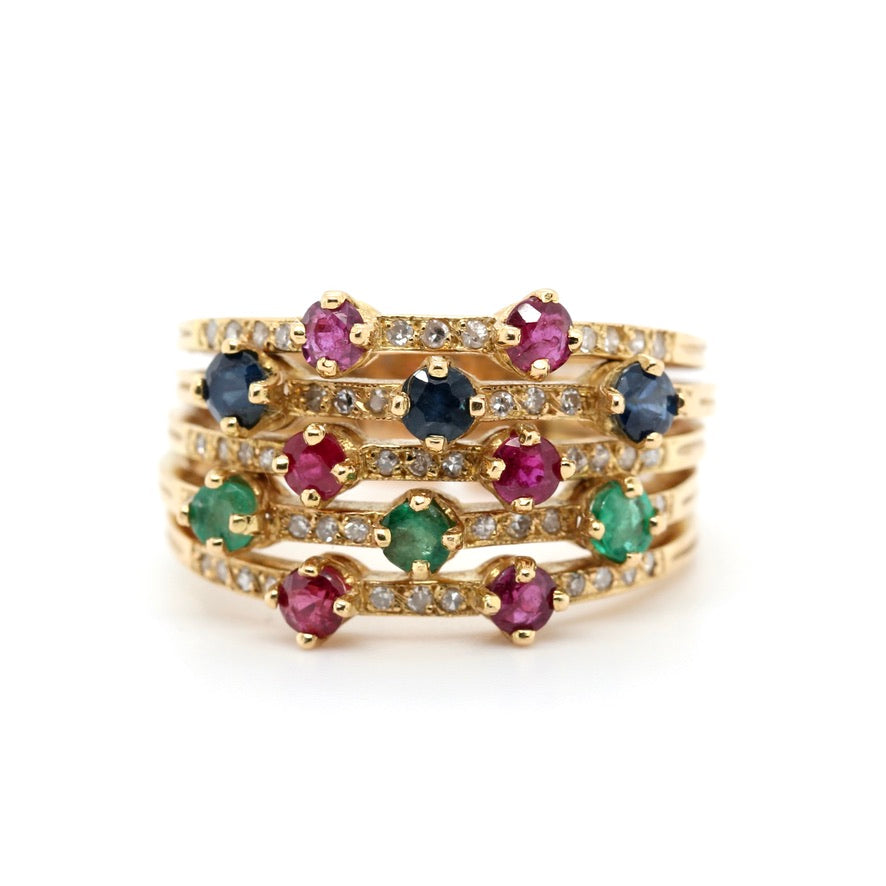 Edwardian Harem Ring-Charlotte Sayers Antique Jewellery