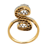 Edwardian Moi Et Toi Tourbillon Ring-Charlotte Sayers Antique Jewellery