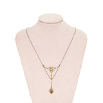 Edwardian Natural Pearl and Diamond Pendant Necklace-Charlotte Sayers Antique Jewellery