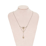 Edwardian Natural Pearl and Diamond Pendant Necklace-Charlotte Sayers Antique Jewellery