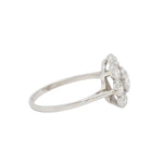 Edwardian Old Mine Cut Diamond Cluster Ring-Charlotte Sayers Antique Jewellery