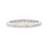 Edwardian Old Mine Cut Diamond Eternity Ring-Charlotte Sayers Antique Jewellery