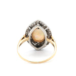 Edwardian Opal Diamond Ring-Charlotte Sayers Antique Jewellery