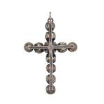 Edwardian Paste Cross Pendant-Charlotte Sayers Antique Jewellery