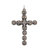 Edwardian Paste Cross Pendant-Charlotte Sayers Antique Jewellery