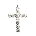 Edwardian Paste Cross Pendant-Charlotte Sayers Antique Jewellery