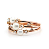 Edwardian Rose Diamond and Natural Pearl Ring-Charlotte Sayers Antique Jewellery