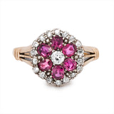 Edwardian Ruby and Diamond Ring-Charlotte Sayers Antique Jewellery