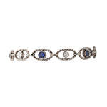 Edwardian Sapphire and Diamond Bracelet-Charlotte Sayers Antique Jewellery