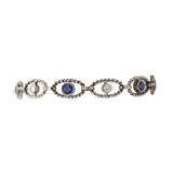 Edwardian Sapphire and Diamond Bracelet-Charlotte Sayers Antique Jewellery