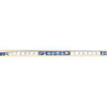 Edwardian Sapphire and Diamond Brooch-Charlotte Sayers Antique Jewellery