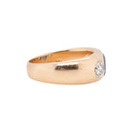 Edwardian Sapphire and Diamond Gypsy Ring-Charlotte Sayers Antique Jewellery