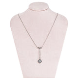 Edwardian Sapphire and Diamond Pendant-Charlotte Sayers Antique Jewellery