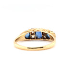 Edwardian Sapphire and Diamond Ring-Charlotte Sayers Antique Jewellery