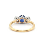 Edwardian Sapphire and Diamond Ring-Charlotte Sayers Antique Jewellery