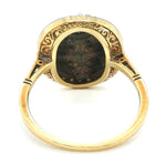 Edwardian Scarab Diamond Ring-Charlotte Sayers Antique Jewellery