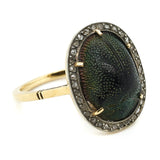 Edwardian Scarab Diamond Ring-Charlotte Sayers Antique Jewellery