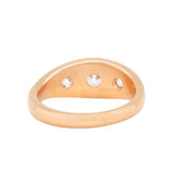 Edwardian Three Stone 22ct Gold Gypsy Ring-Charlotte Sayers Antique Jewellery