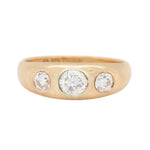 Edwardian Three Stone Gypsy Ring-Charlotte Sayers Antique Jewellery