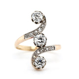 Edwardian Toi Et Moi Diamond Ring-Charlotte Sayers Antique Jewellery