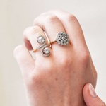 Edwardian Toi Et Moi Diamond Ring-Charlotte Sayers Antique Jewellery