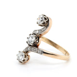 Edwardian Toi Et Moi Diamond Ring-Charlotte Sayers Antique Jewellery