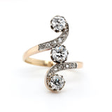 Edwardian Toi Et Moi Diamond Ring-Charlotte Sayers Antique Jewellery