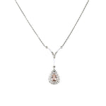 Edwardian Zircon and Diamond Pendant-Charlotte Sayers Antique Jewellery