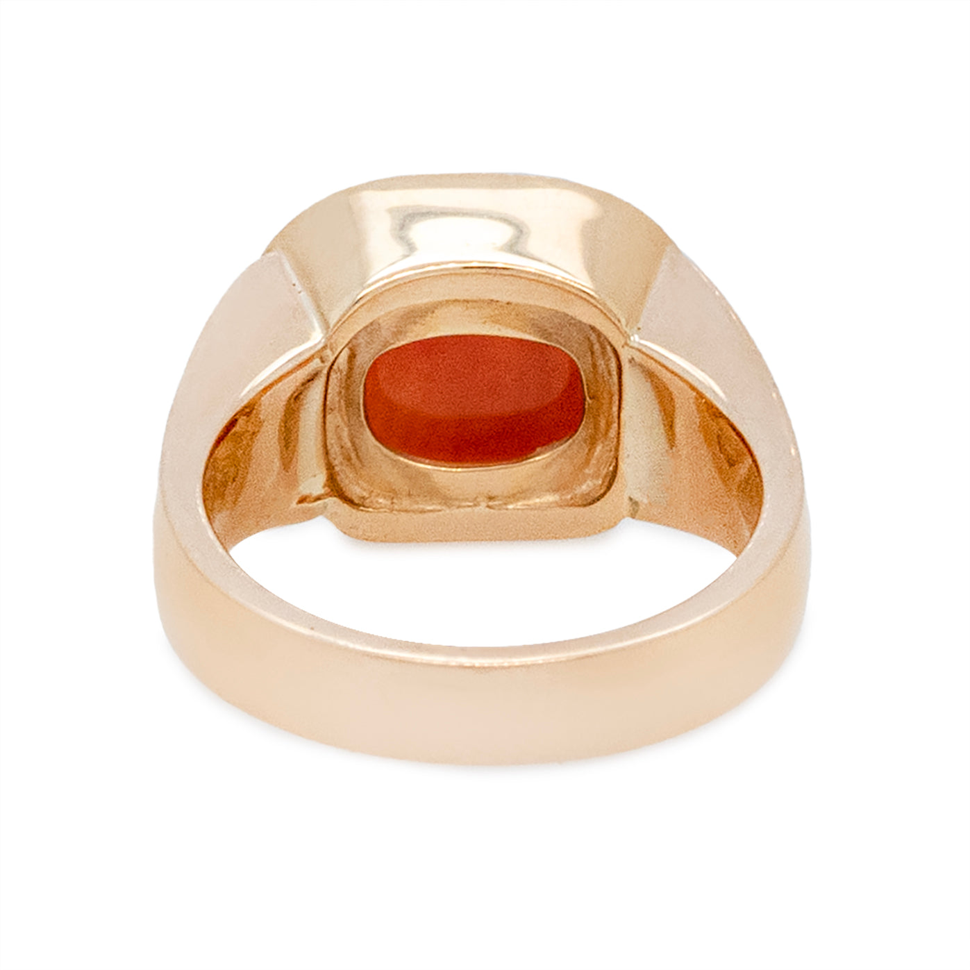 Eighteenth Century Carnelian Armorial Crest Intaglio Ring-Charlotte Sayers Antique Jewellery